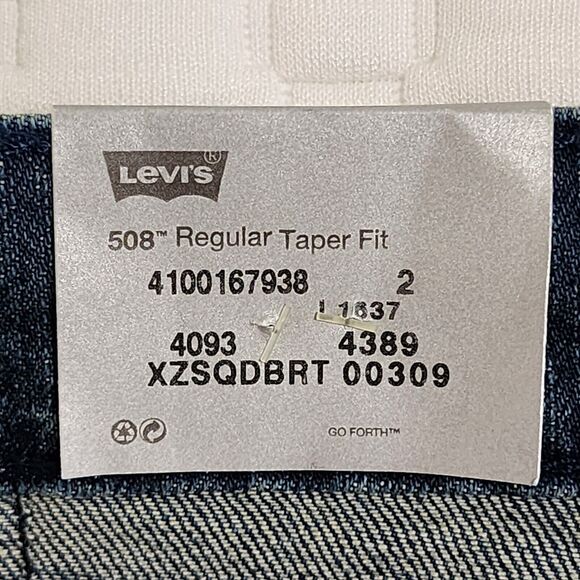 Levi's Men's 508 Regular Taper Fit Jeans Fade Blue 29W x 32L 885080027 Mexico - Picture 10 of 15